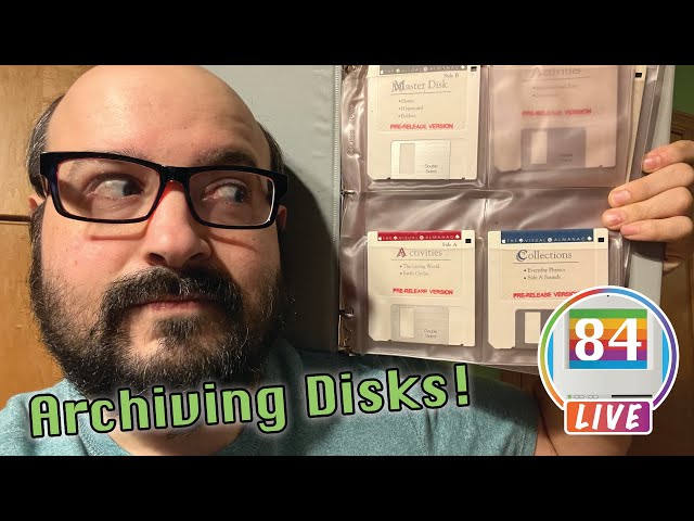 LIVE: Archiving Floppies and CDs! (Apple Visual Almanac)