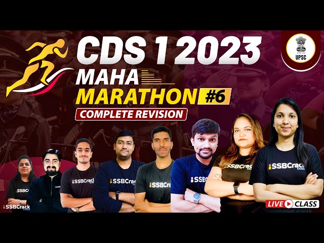 CDS 1 2023 | Maha Marathon | Complete Revision | Most Expected Questions | Fully Solved | Part 6