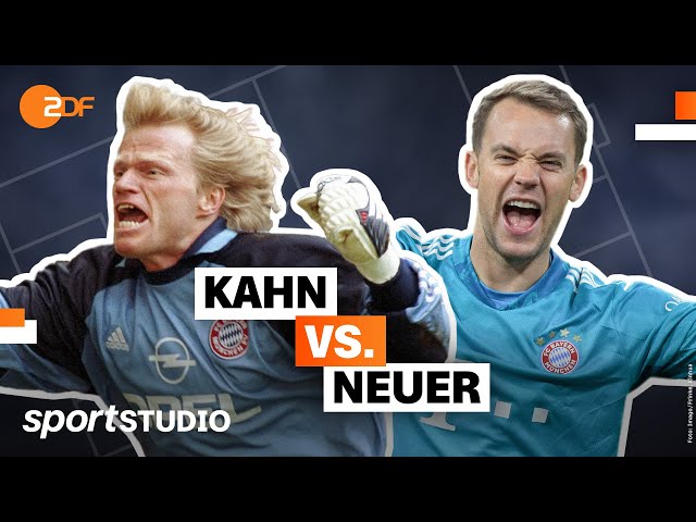 Kahn vs. Neuer: Linientiger oder 11. Feldspieler? | Bundesliga | sportstudio – ZDF