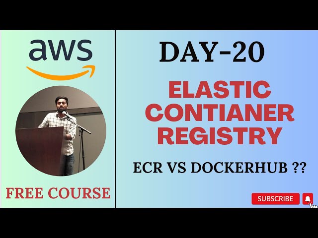 Day-20 | AWS ECR | ECR vs DockerHub | Free AWS job ready course | #aws #devops #abhishekveeramalla