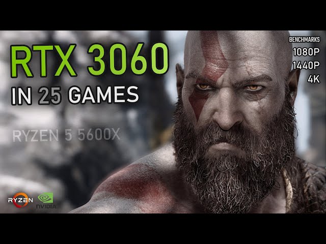 RTX 3060 + Ryzen 5 5600X | 1080P, 1440P and 4K Gameplay benchmarks