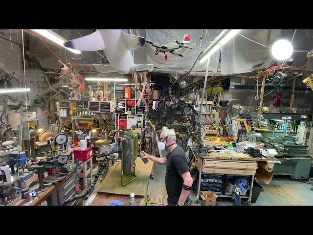Adam Savage in Real Time: Painting a Flamethrower