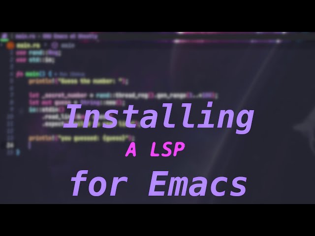 Install a LSP in Emacs