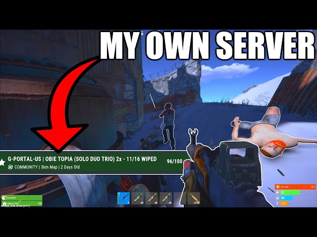I played my OWN Rust Console Server for 24 hours...