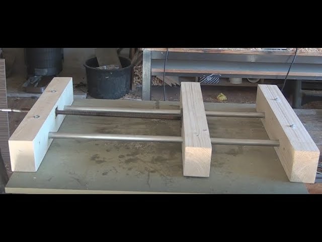 Easy Clamping Jig for Cutting Boards. Wooden Vise