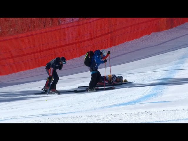 Ski Alpin Again crashes and injuries in the Women's Downhill II in Cortina D'Ampezzo 2024