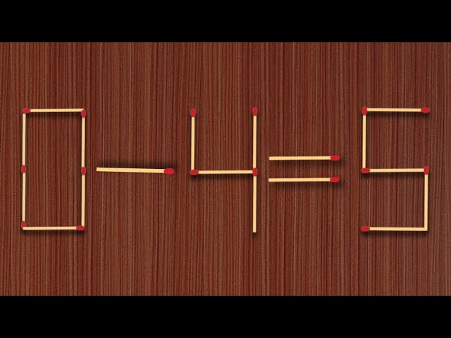 Move Only One Stick To Make Equation Correct, Matchstick Puzzle✓