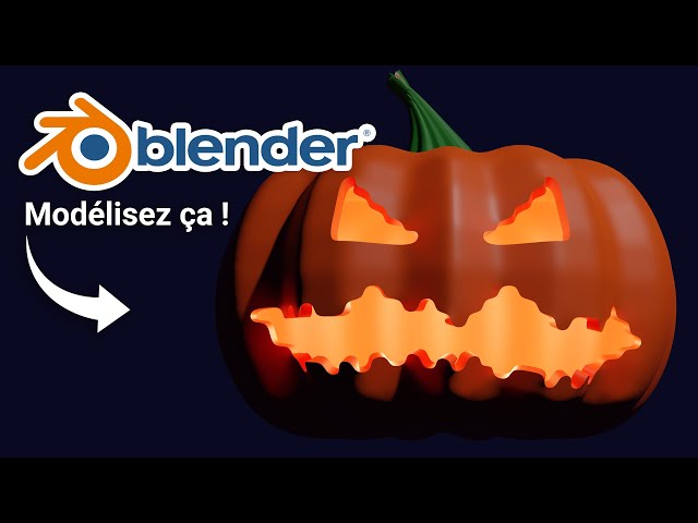 [ TUTO Blender du Jour  #3 ]  Citrouille d'HALLOWEEN - Tutorial blender 3D débutant en français (fr)