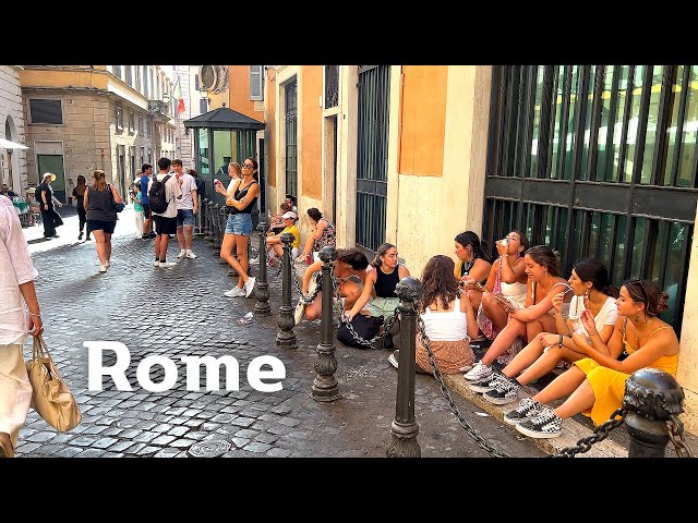 [4K]🇮🇹 Italy Morning Walk👡: Rome, Fontana di Trevi⛲ Pantheon🏛️ Campo de' Fiori, Piazza Navona 2022