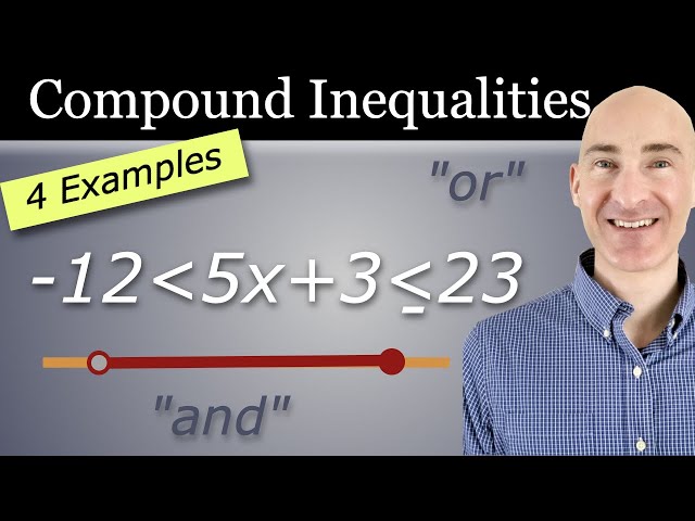 Compound Inequalities - How to Solve and Graph