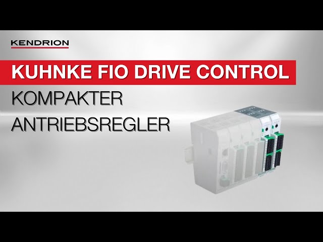 Kompakter Antriebsregler: Das dezentrale EtherCAT I/O-Modul „Kuhnke FIO Drive Control“