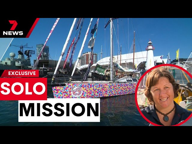 Aussie solo sailor Lisa Blair attempts to break major record across the Tasman | 7 News Australia