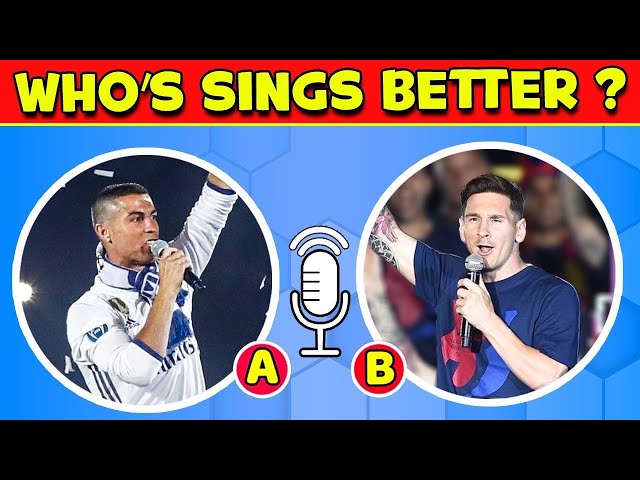 Who Sings Better? Guess the FOOTBALL PLAYER by their SONG | Lionel Messi, Ronaldo, Mbappe, Neymar,