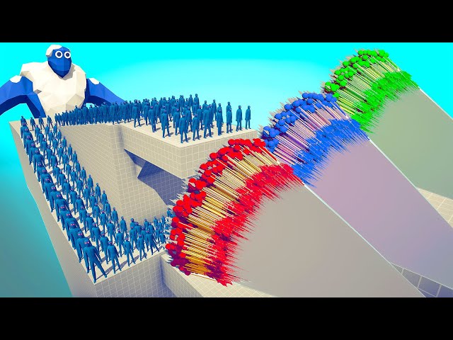 100x ICE ZOMBIES + 2x ICE GIANT vs EVERY GODS - Totally Accurate Battle Simulator TABS