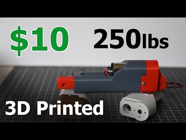 3D Printed Linear Actuator??? Surprisingly Strong!