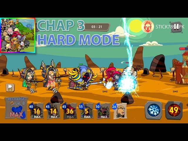🤴🏻 WARLOCK LV 30 CLEARED CHAPTER 3 HARD MODE ⚜️ Royal Defense King ⚔️ Apk Best Gameplay #FHD