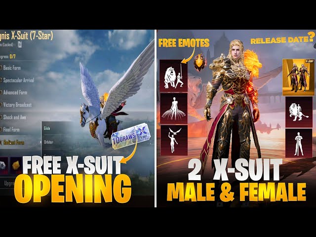 OMG 😱 2 Xsuit Male And Female  Is Coming | Free Xsuit Opening With New Voucher | Free Emotes? |Pubgm