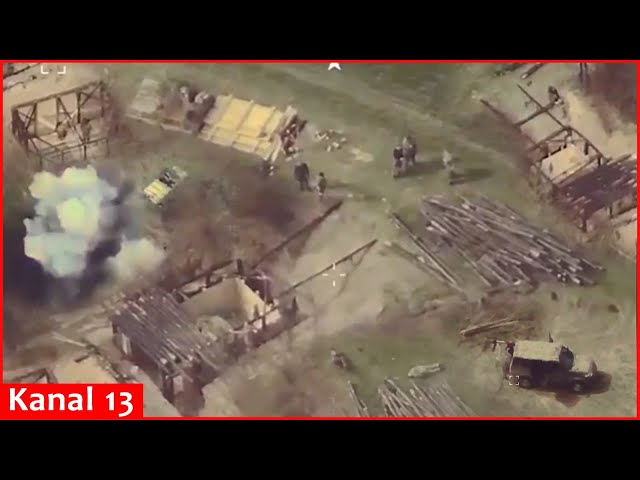 Russian invaders who were building fortifications, come under attack - 14 dead, 7 wounded