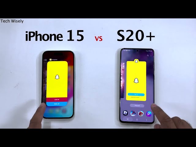 iPhone 15 vs SAMSUNG S20 Plus - Speed Test