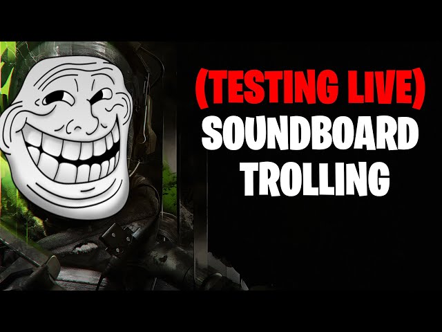 Testing out the Soundboard LIVE