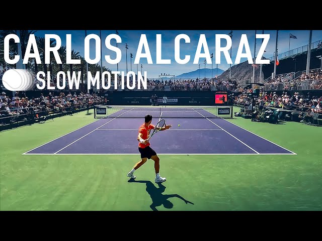 Carlos Alcaraz | Forehand & Backhand [Slow Motion 4K 120fps]