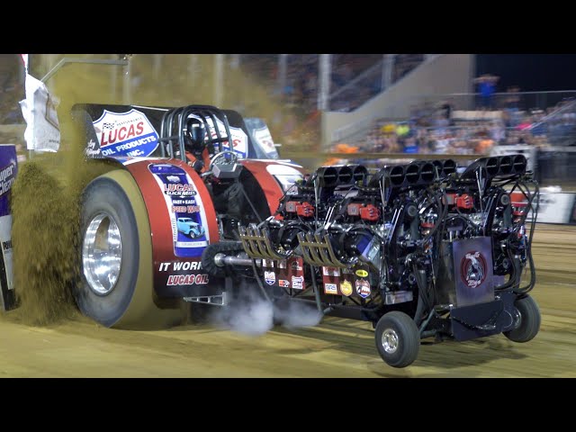 Tractor Pull 2021 Super Modified Tractors Henry Illinois Americas Pull. lucas Oil Pro Pulling League
