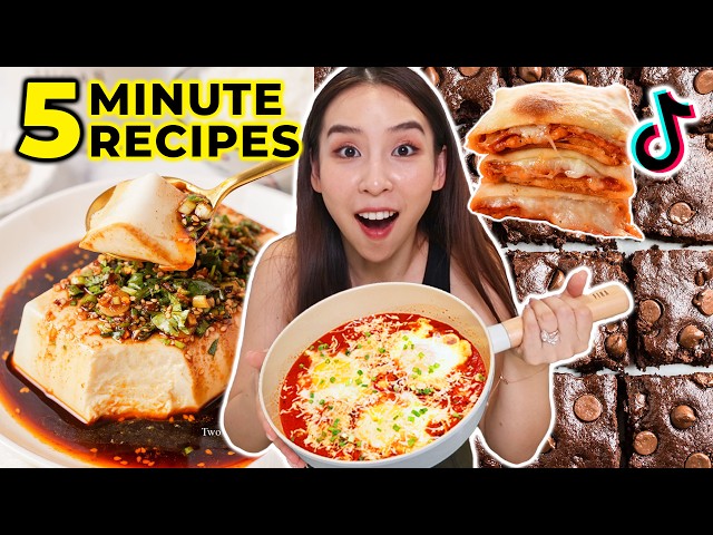 I Tried Viral 5 Minute TikTok Recipes *mindblown* 🤯