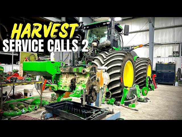 Harvest service calls 2 - John Deere 9520 engine knock & 8320R is getting hot.
