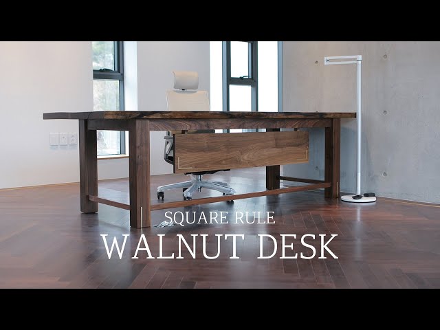 SQUARERULE FURNITURE - Making  a Walnut Desk