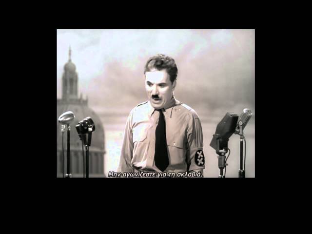 Charlie Chaplin-Dictator movie speech