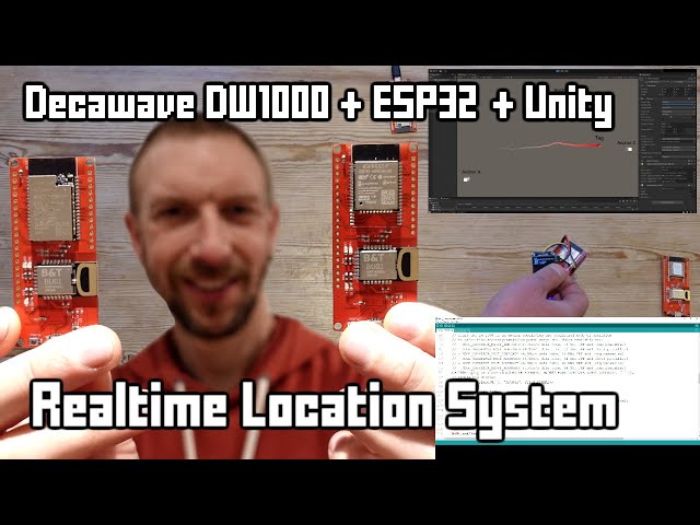 Ultra Wideband Realtime Location System using ESP32 and Unity