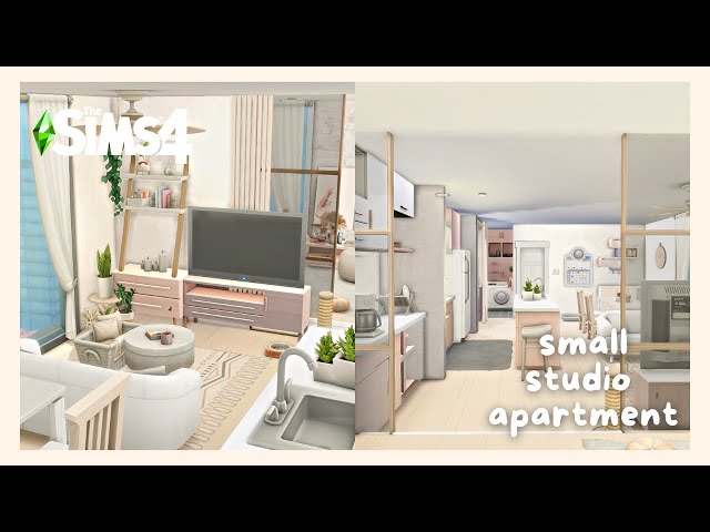Small Studio Apartment | 1310 21 Chic Street🏢  | Stop Motion Build | The Sims 4 | No CC