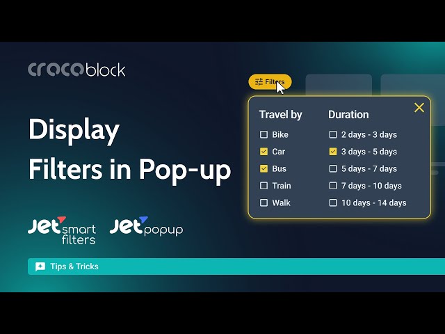 How to Create a Popup with Filters in Elementor | JetPopup & JetSmartFilters