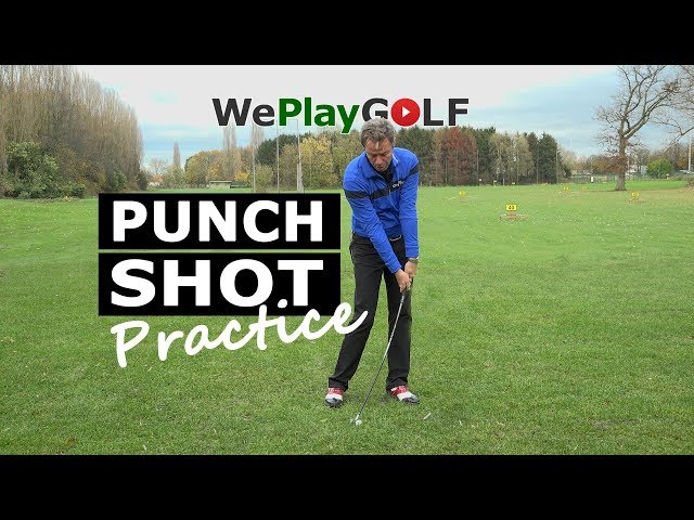 Golf instruction: How to play a PUNCH SHOT - driving range excercise
