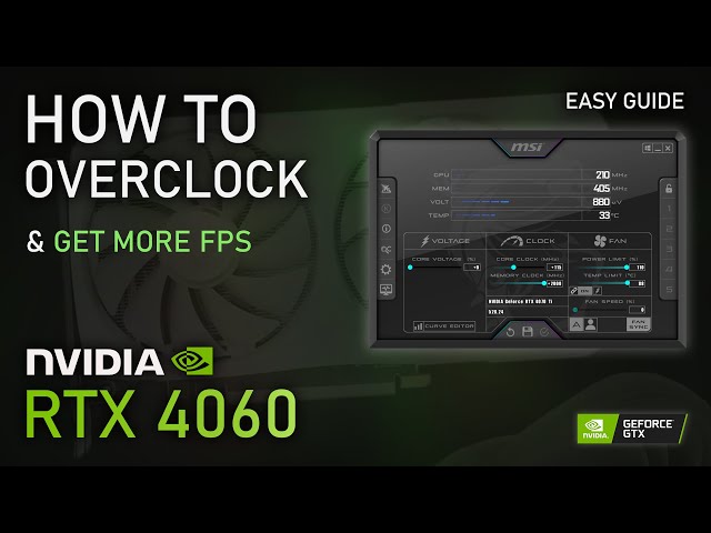 How to Overclock & Undervolt RTX 4060 | 2024 Easy Tutorial (FPS Boost)