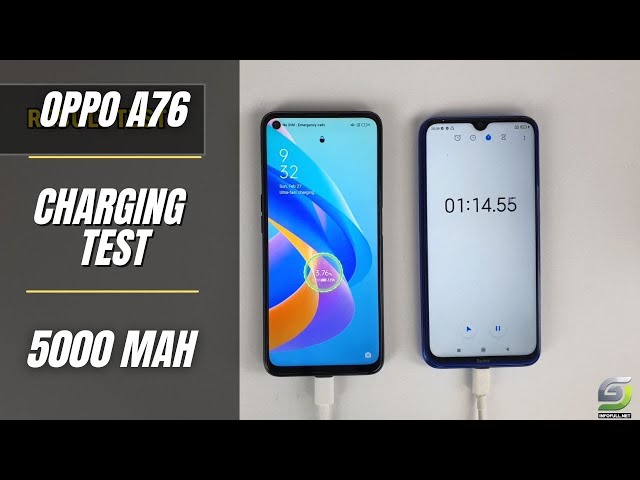 Oppo A76 Battery Charging test 0% to 100% | 33W fast charger 5000 mAh