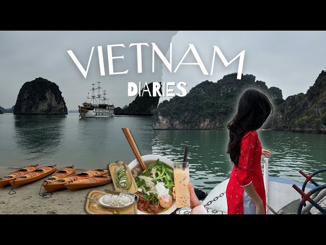VIETNAM VLOG  🌊 ha long bay, áo dài, luxury cruise, chè, + ho chi minh city (MUST-GO!)