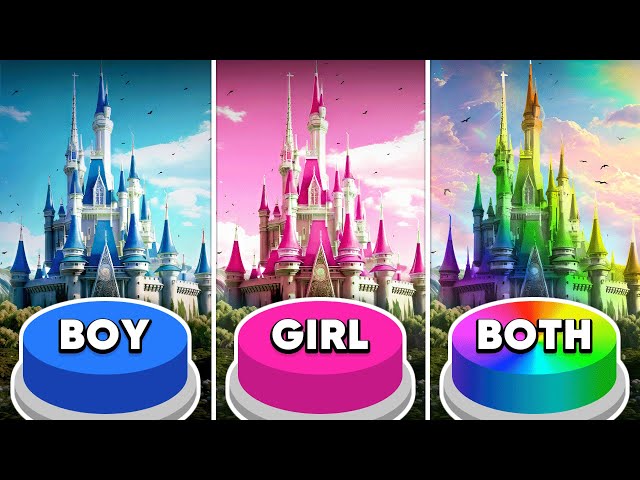 Choose One Button! Girl 🎀 Boy 💎 Both 🌈