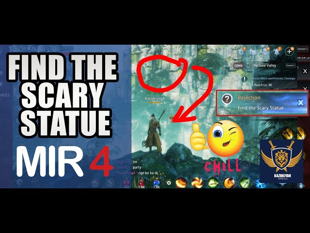 Rejection "FIND THE SCARY STATUE" MIR 4 Quest | MMORPG Guide