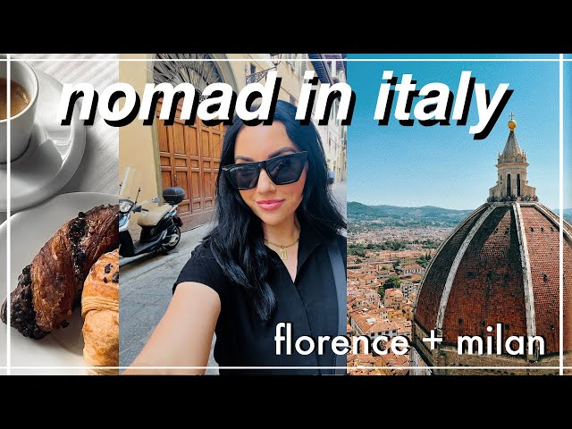 alone in italy // my first 2 weeks exploring florence + milan!