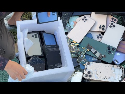 Found Many Broken Phones in Garbage Dumps!! i Restore Destroyed DIY iPhone X to iPhone 14 Pro