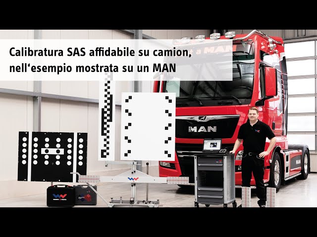 Calibratura SAS affidabile su camion, nell'esempio mostrata su un MAN