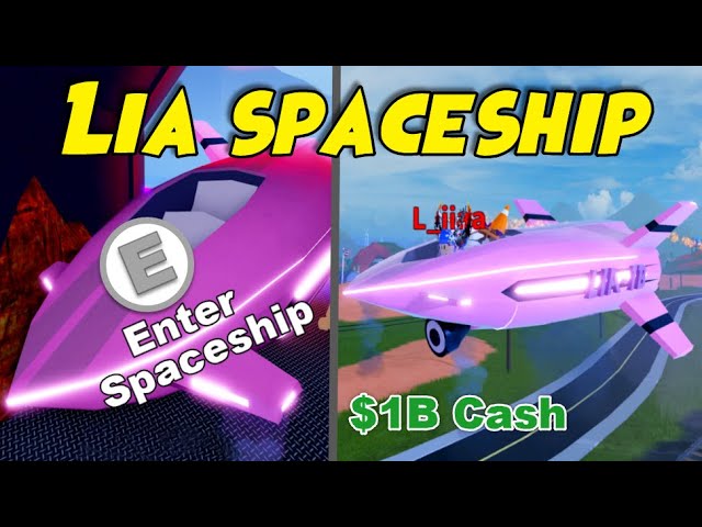 RIDING Secret SPACESHIP with RICHEST Jailbreak Player Lia