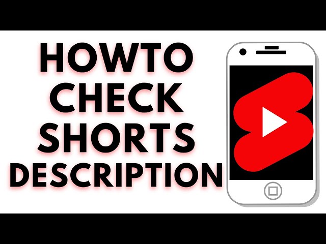 How to Check Youtube Shorts Description | see shorts description