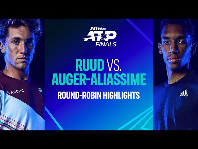 Ruud vs Auger-Aliassime | Nitto ATP Finals Highlights