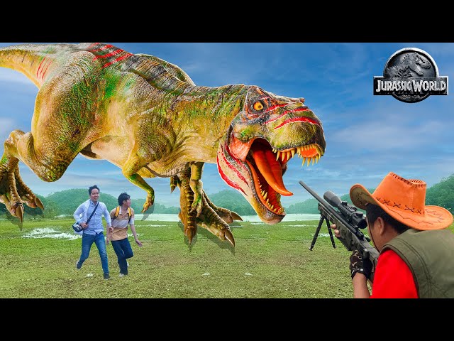 Jurassic World Dominions In Real Life | Lost In T-rex Ranch | Dinosaur Attack | Ms.Sandy