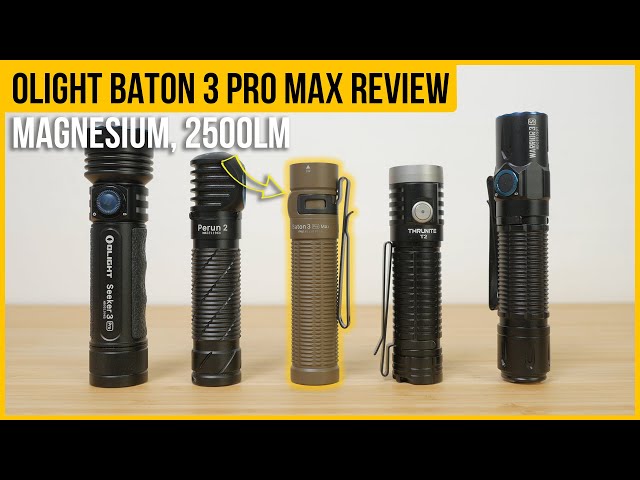 Olight Baton 3 Pro Max EDC Torch Review | 2500 lumens, Magnesium | The Good & Not So Good!