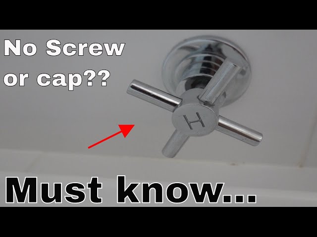 How to remove tap handle - no screw