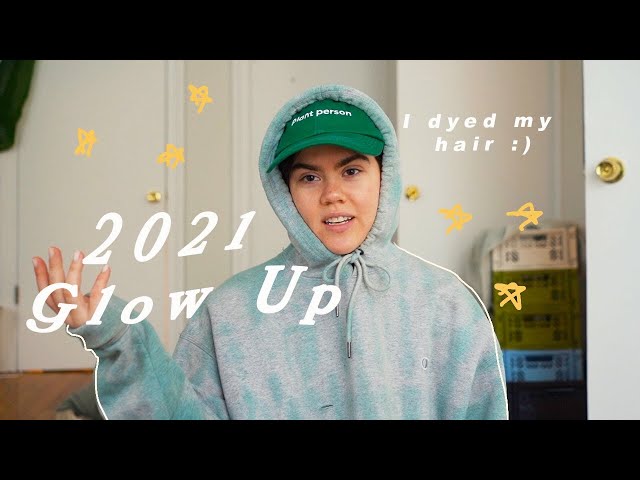 2021 GLOW UP: dying black hair to light brown, skincare, happiness