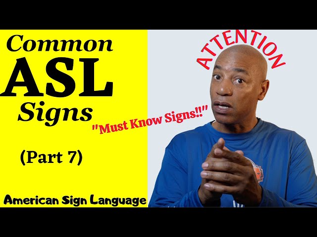 10+ Common ASL Signs You Must Know part 7 | American Sign Language |